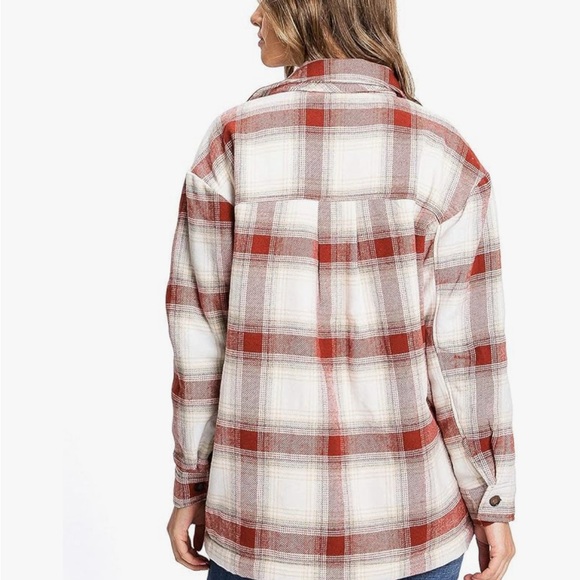 Super cute New Love Tree Plaid Shacket-S/M - Picture 6 of 10